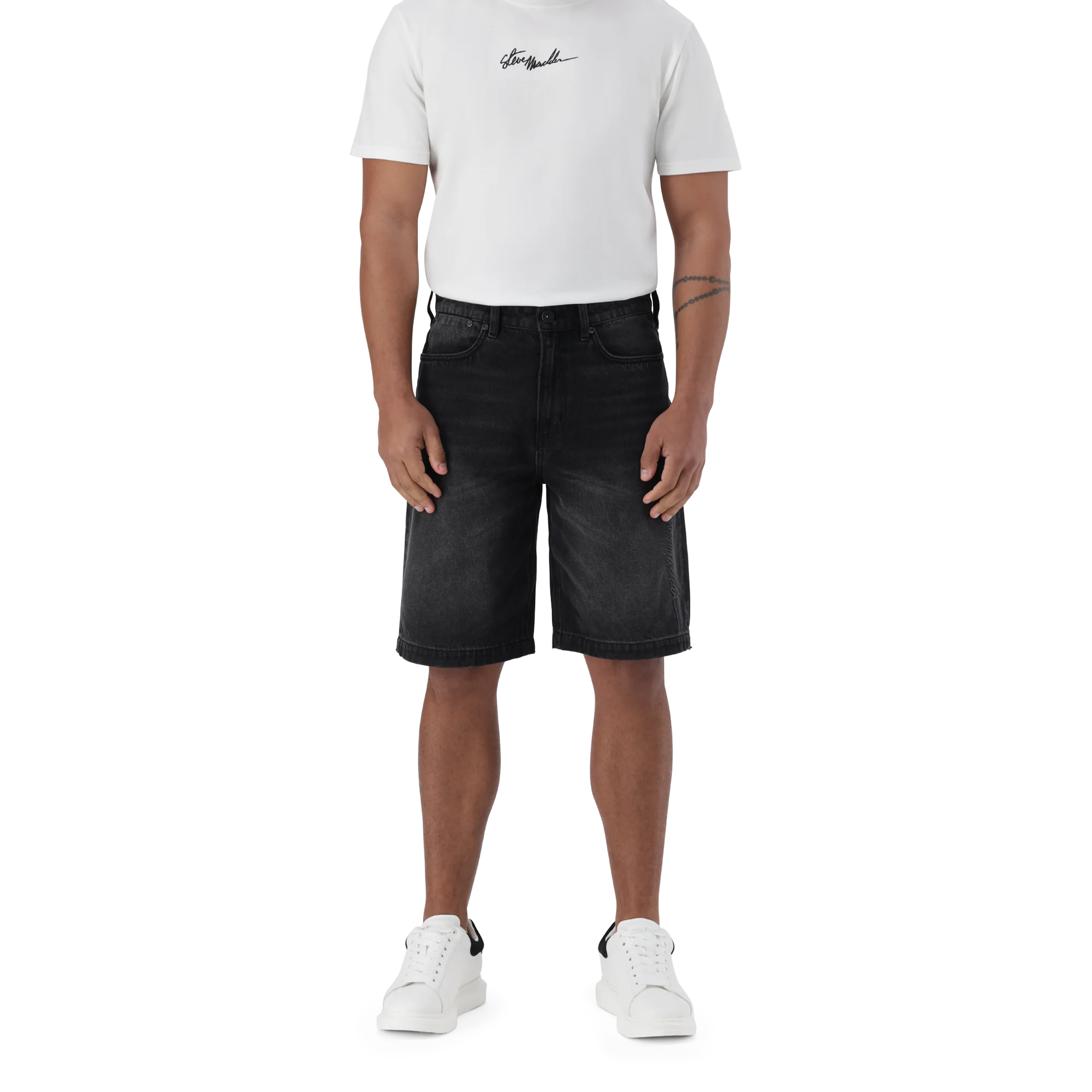 DEAN BLACK DENIM JORT - Image 3