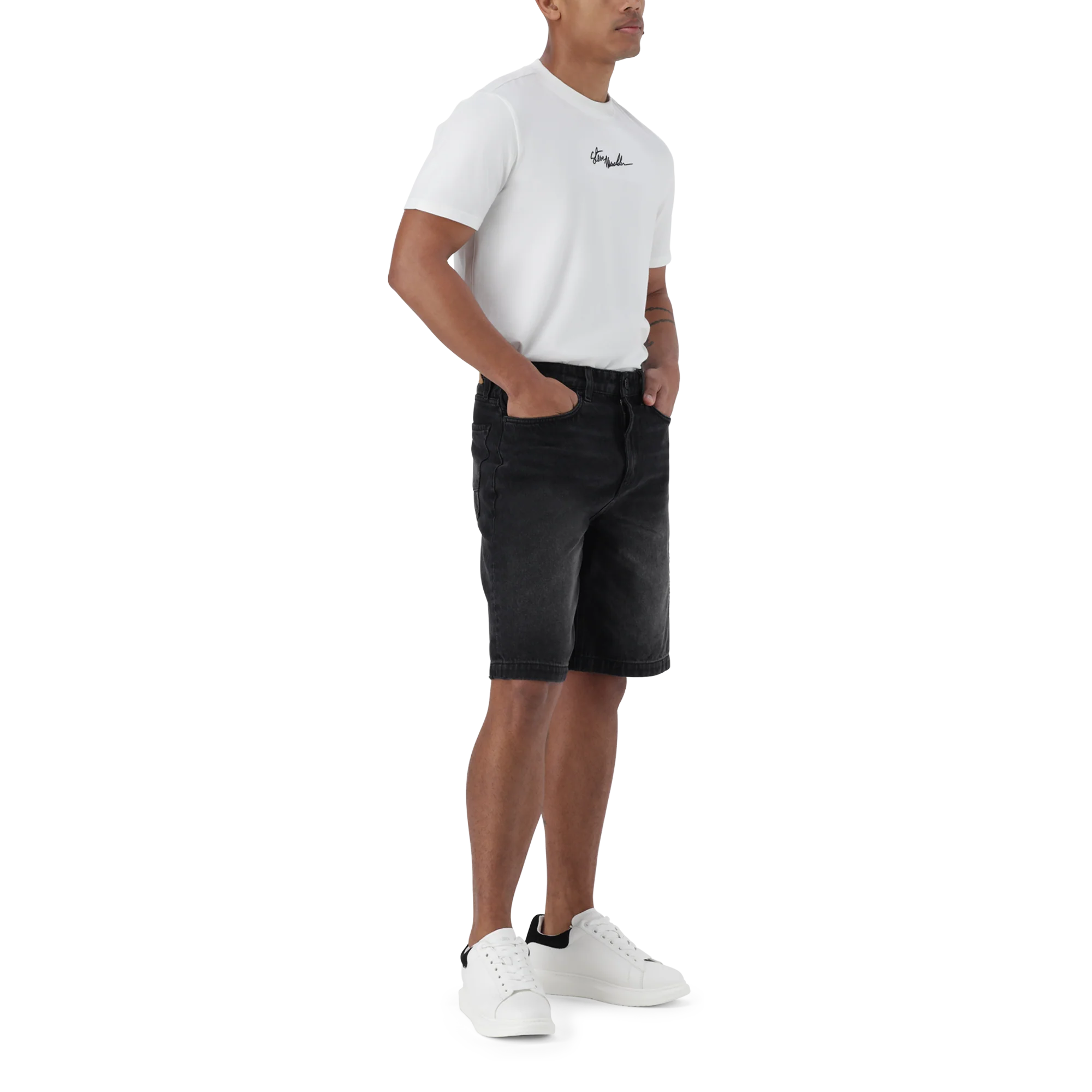 DEAN BLACK DENIM JORT - Image 5