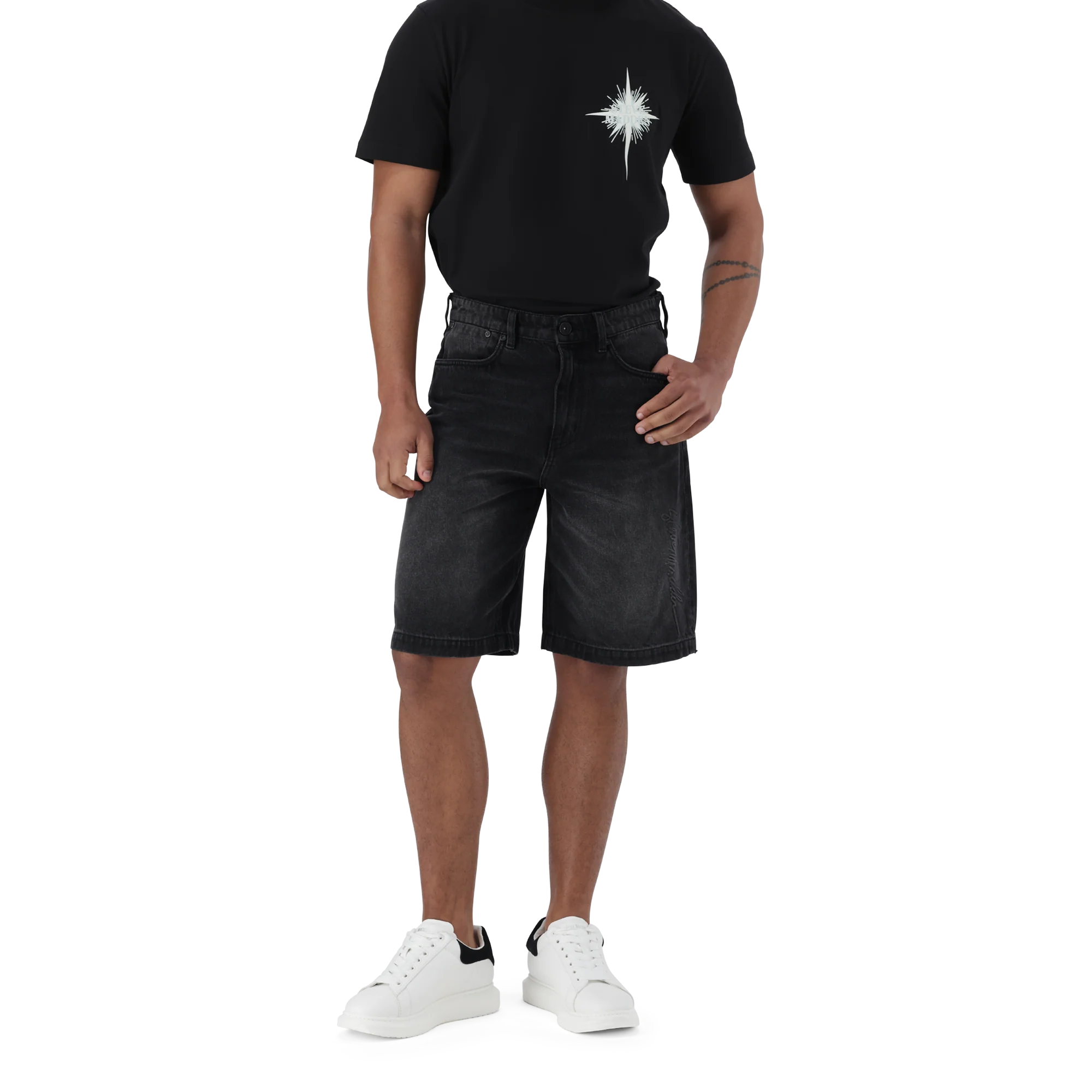 DEAN BLACK DENIM JORT - Image 8