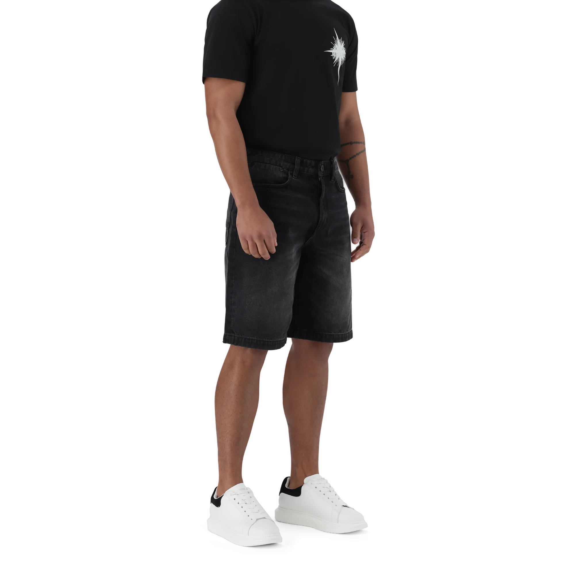 DEAN BLACK DENIM JORT - Image 9