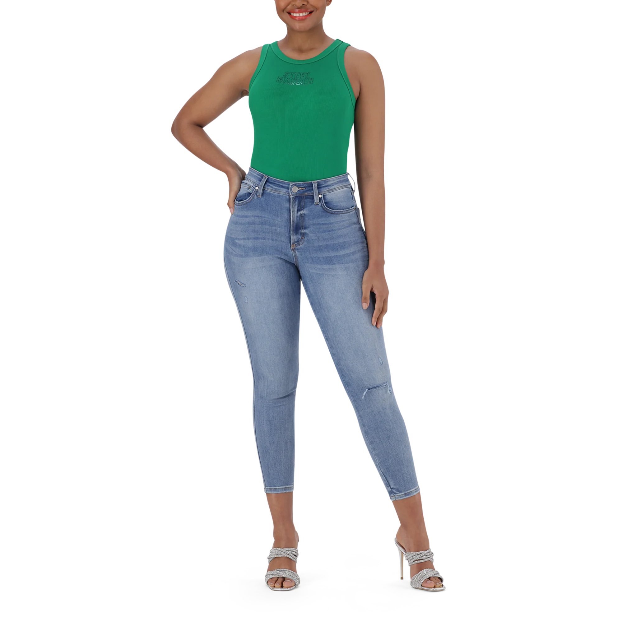 EVA CURVY MID WASH SKINNY - Image 3