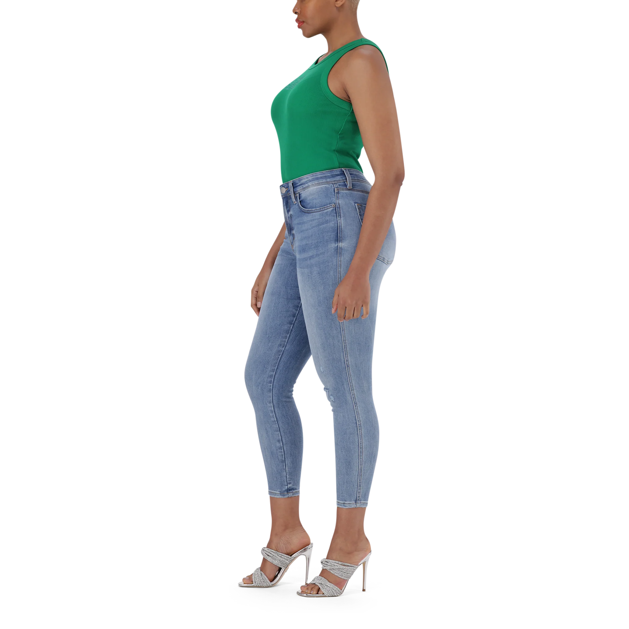 EVA CURVY MID WASH SKINNY - Image 4