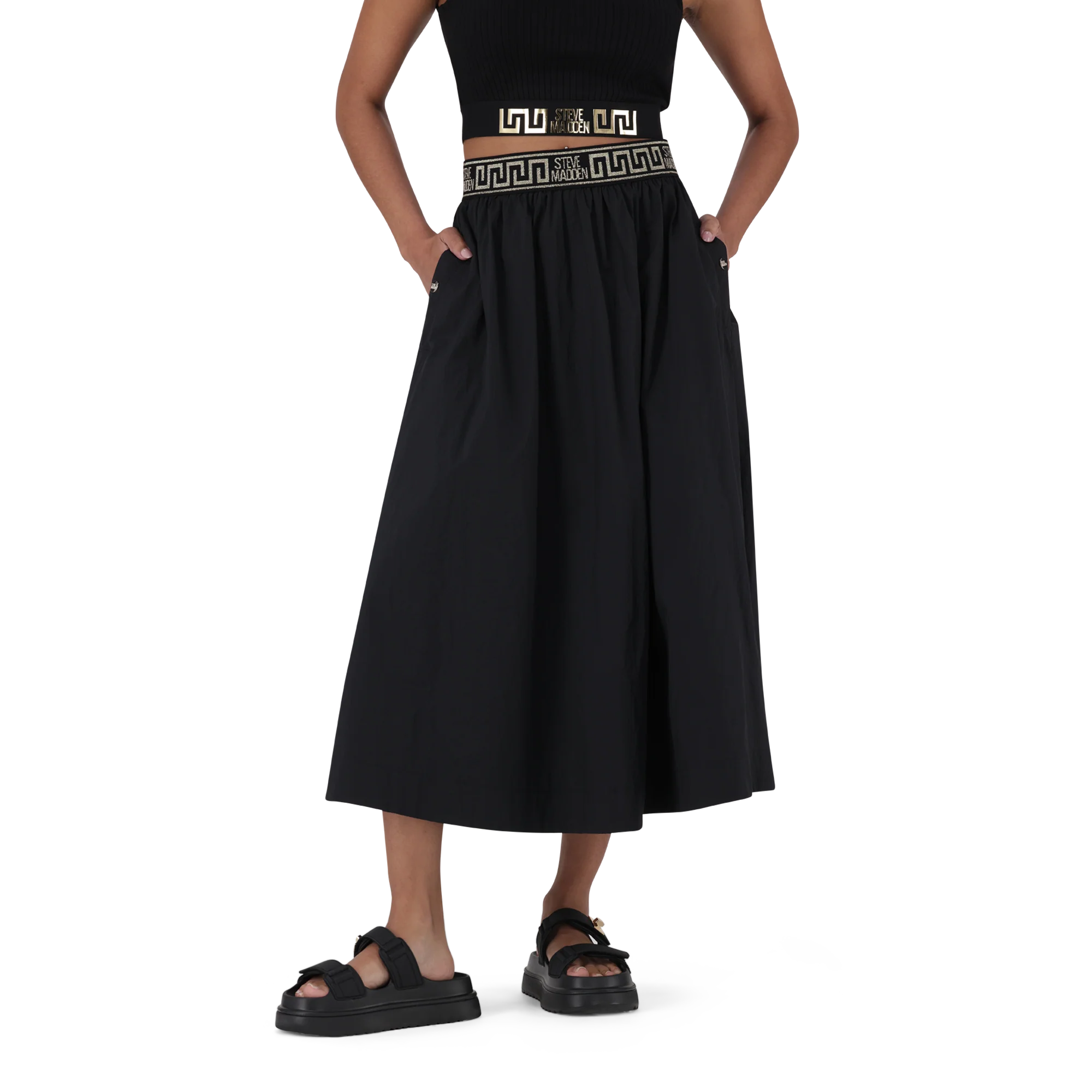 FAE BLACK FLARE SKIRT - Image 4