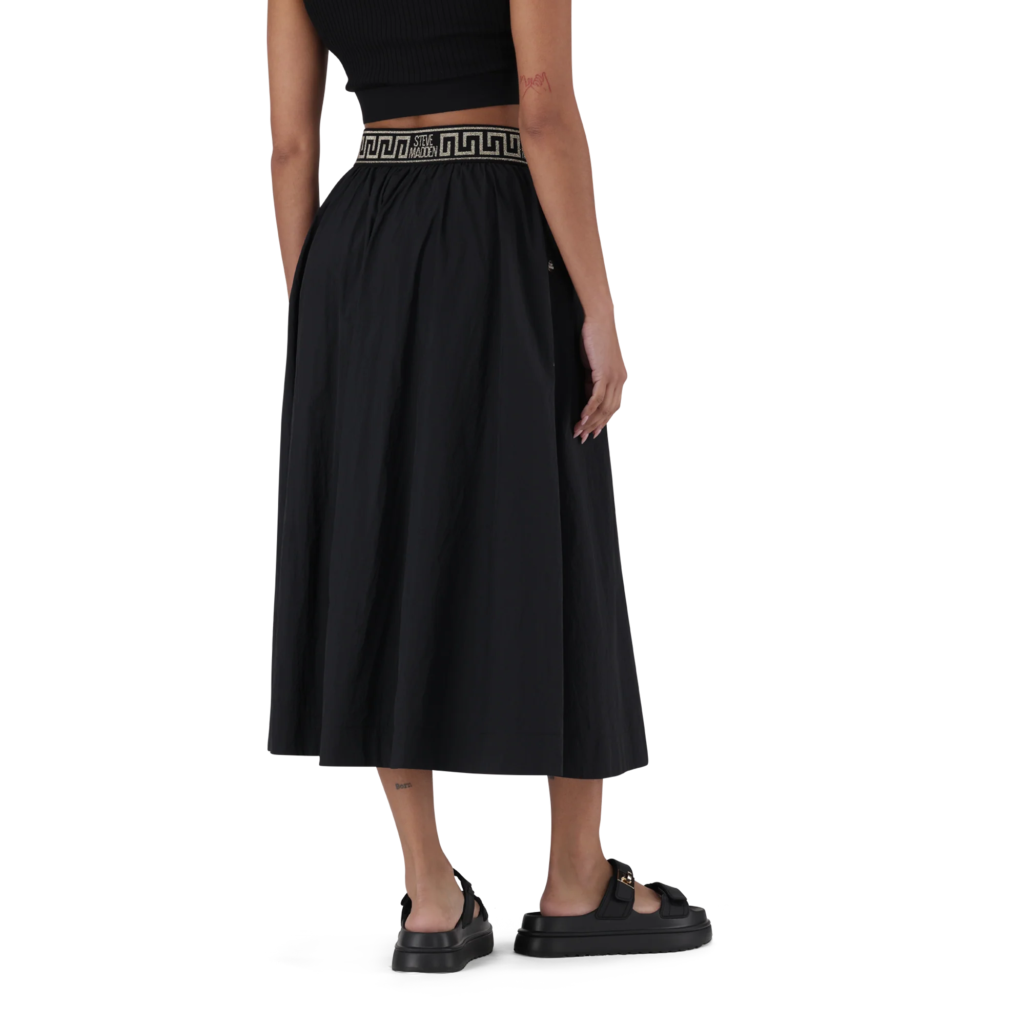 FAE BLACK FLARE SKIRT - Image 7