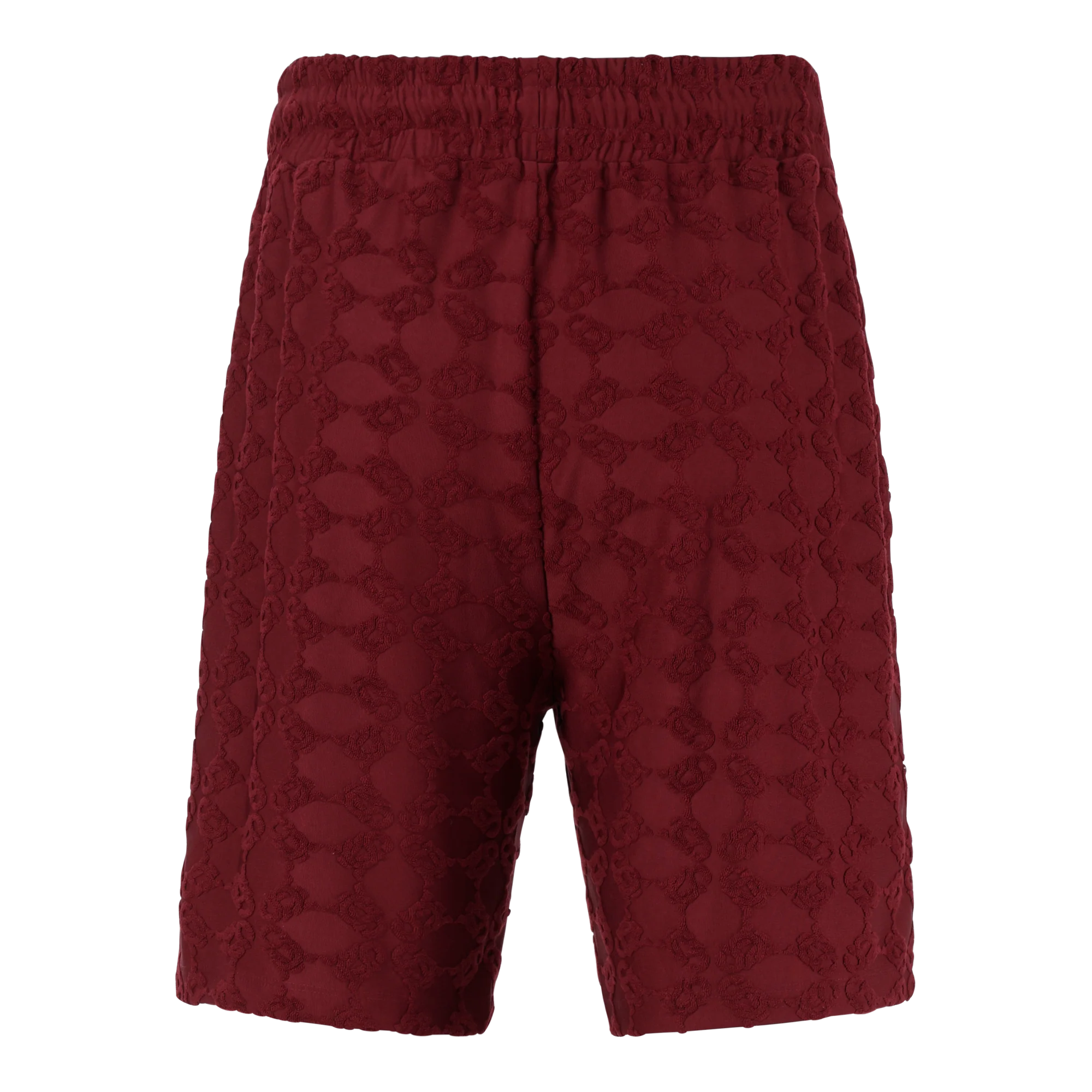 HARRY BURGUNDY EMBOSSED SHORTS - Image 7