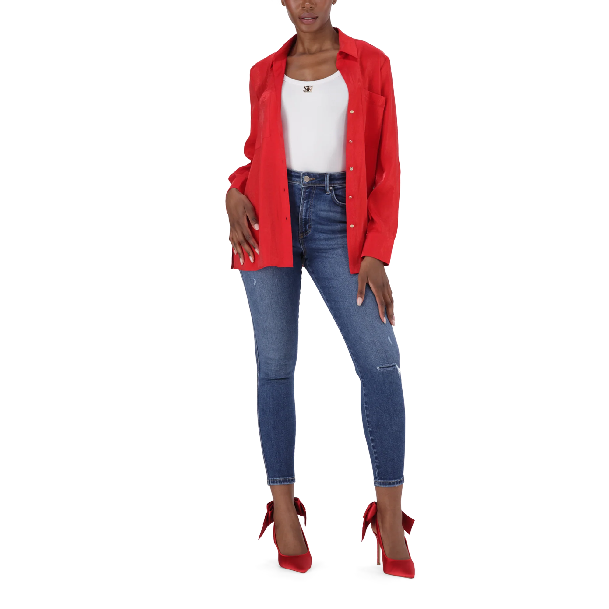 KIMORA RED REGULAR SHIRT - Image 5