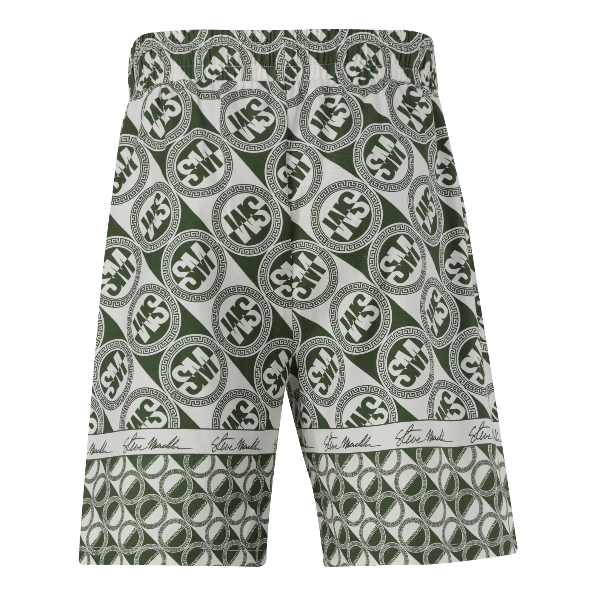 LOUIS FATIGUE/CREAM LOGO PRINTED SHORTS - Image 9