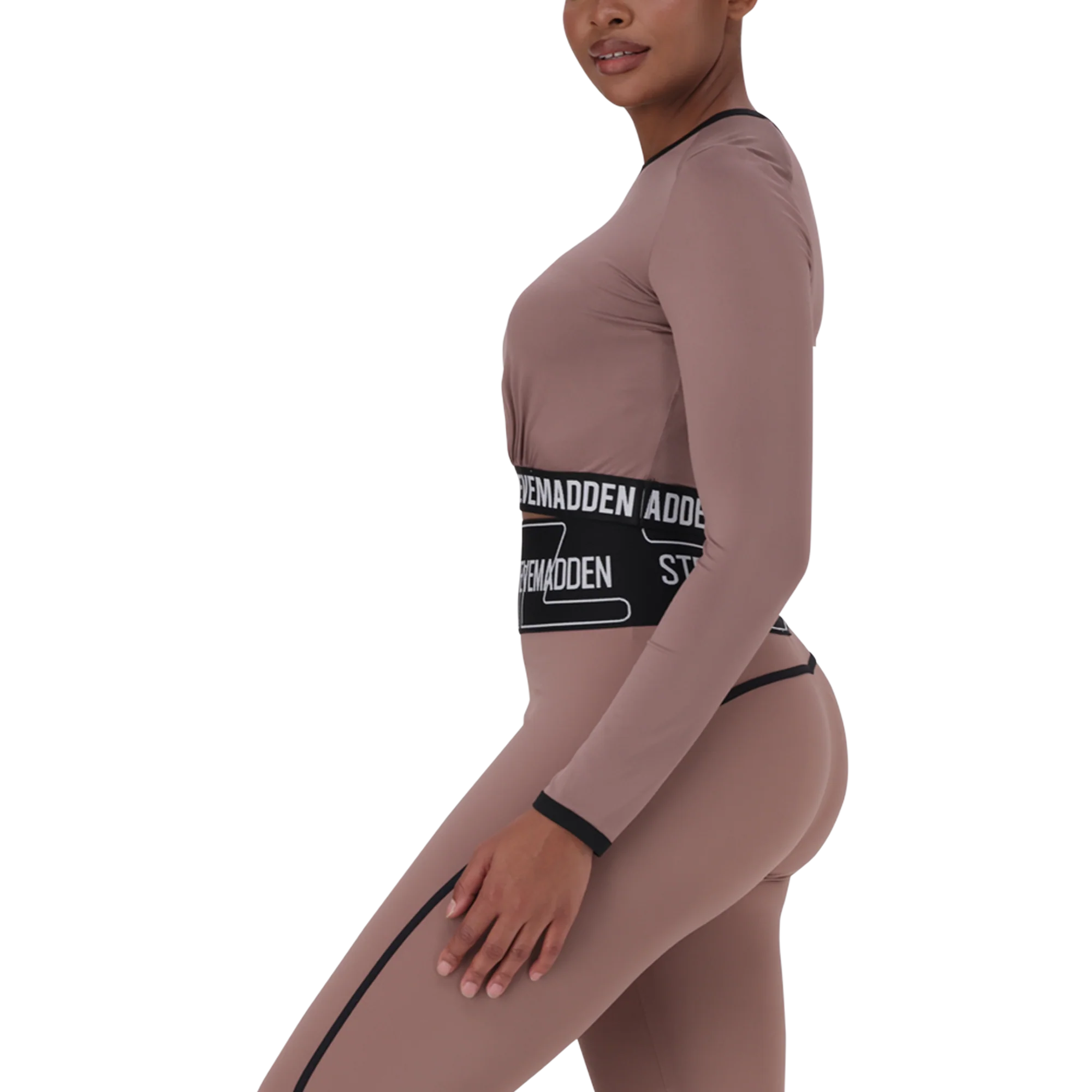 TIANA DARK TAUPE ACTIVE TOP - Image 3