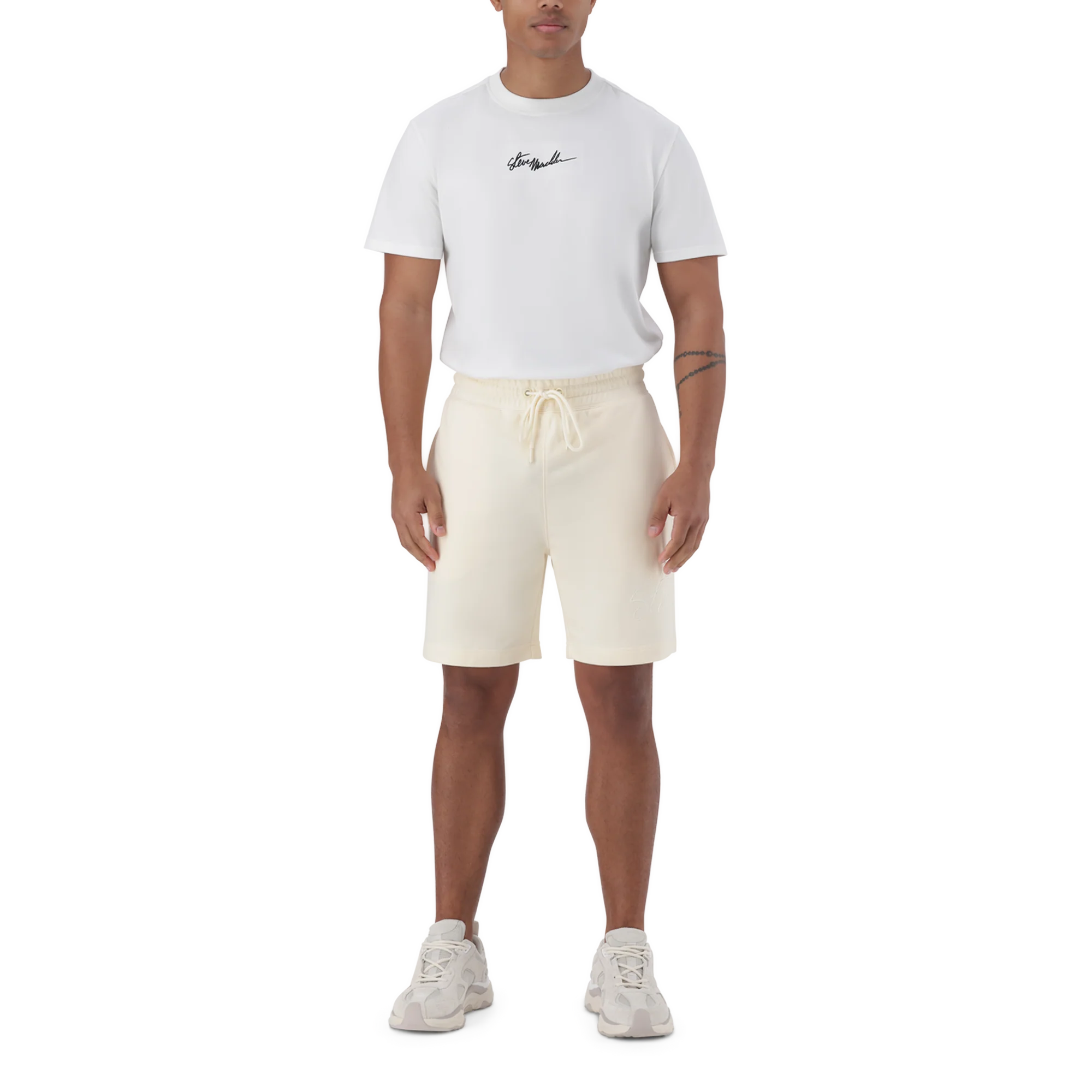 TOFE ECRU JOGGER SHORTS - Image 3